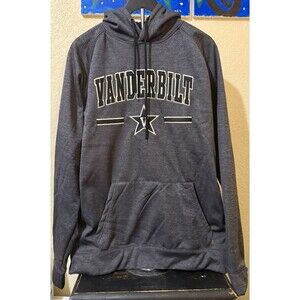 Colosseum Athletics Vanderbilt Commodores Gray Pullover Hoodie Extra Large XL